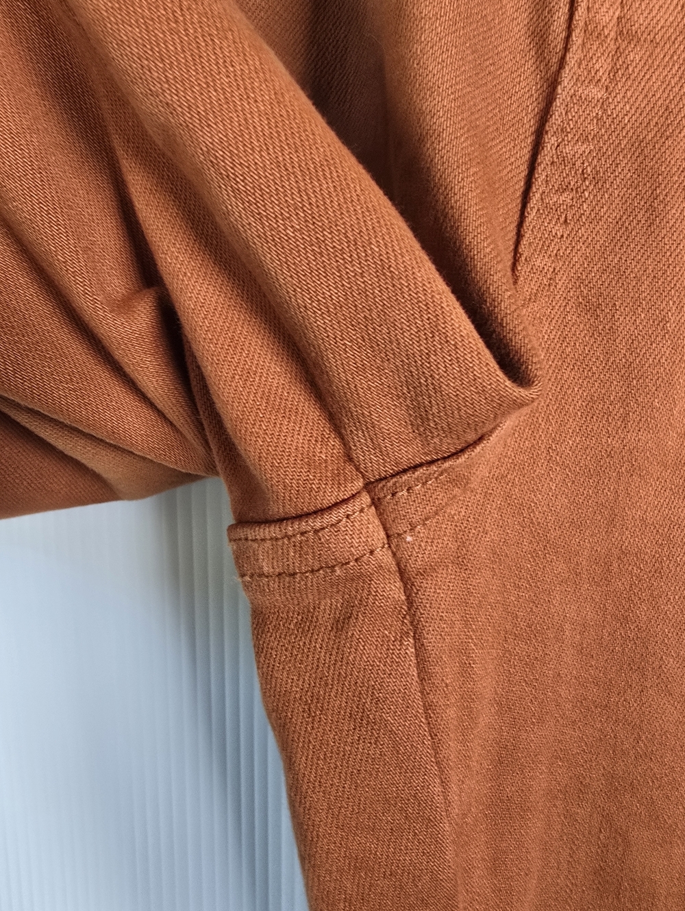 Judy Blue HighWaist GarmentDyed Auburn Orange DoubleCuff Jogger Denim Jeans 9/29 - Picture 10 of 16